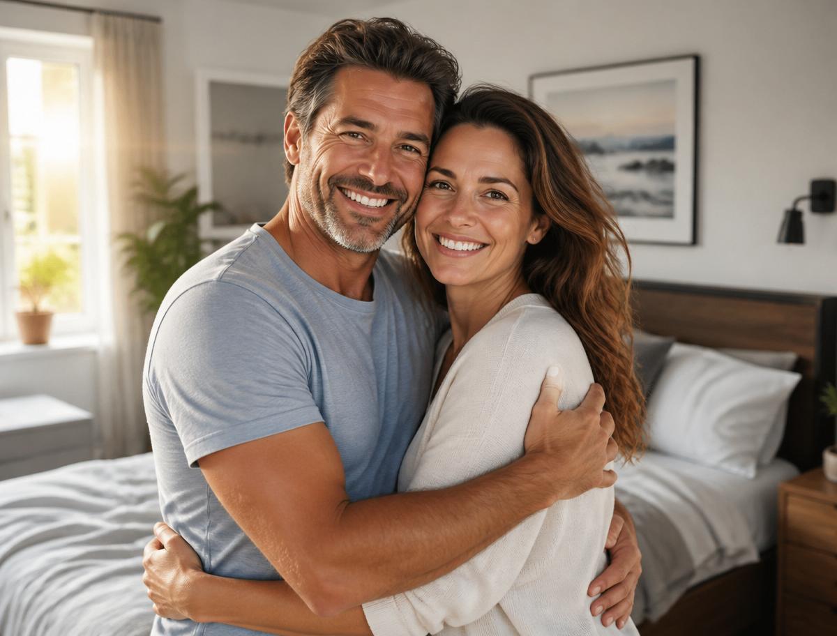 Happy couple after using Peak State
